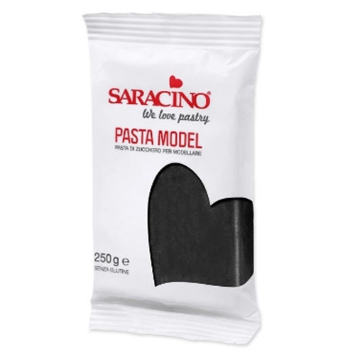 Masa cukrowa Saracino czarna 250g lukier plastyczny do modelowania figurek